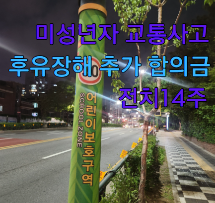  상해급수 1급 후유장해에 대한 추가합의