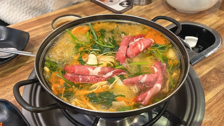  [인천 부평 맛집] 부평 샤브샤브 뽕빨샤브 버섯칼국수 존맛탱