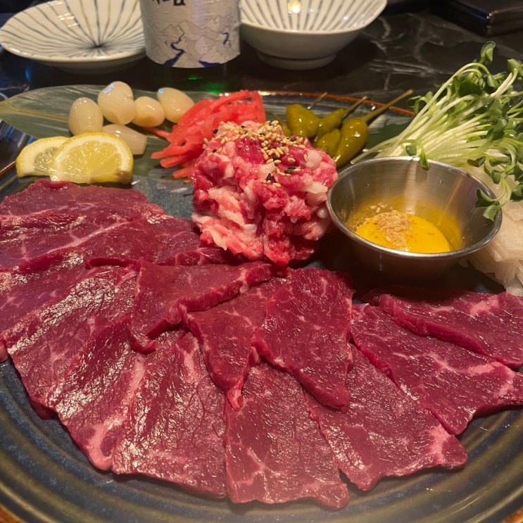  안산 고잔동맛집 차돌육회 쫀득한 육사시미 맛집