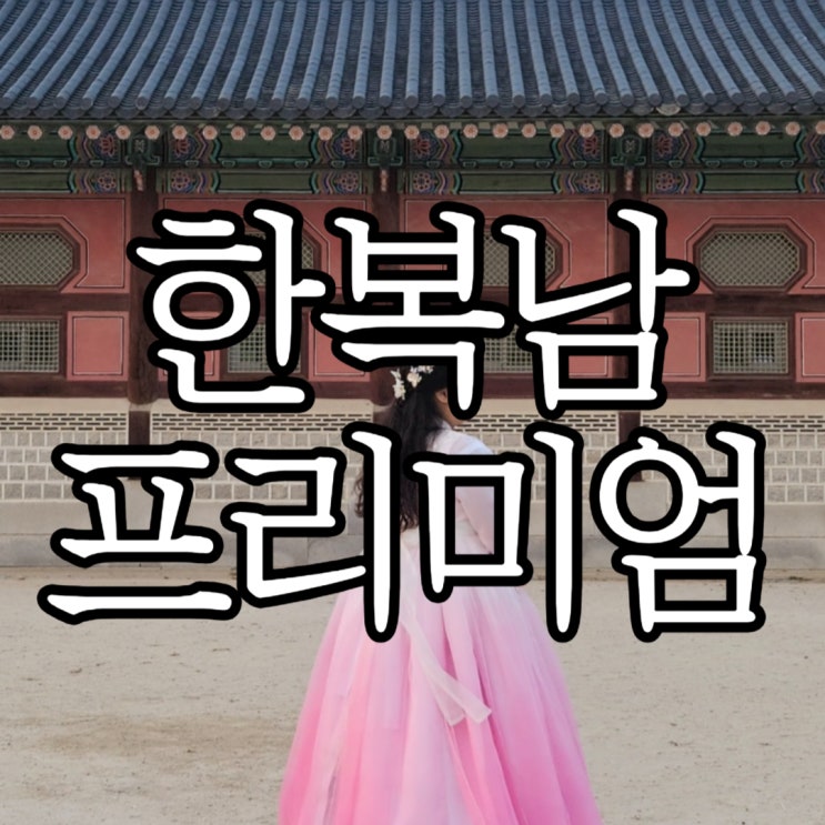  경복궁한복대여 빅사이즈도 입을 수 있던 한복남 프리미엄 갈래치마 후기(+야간개장)