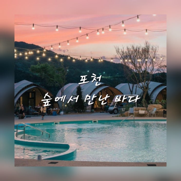  포천 글램핑 힐링하기 좋은 숲에서만난바다 글램핑 카라반 캠핑장