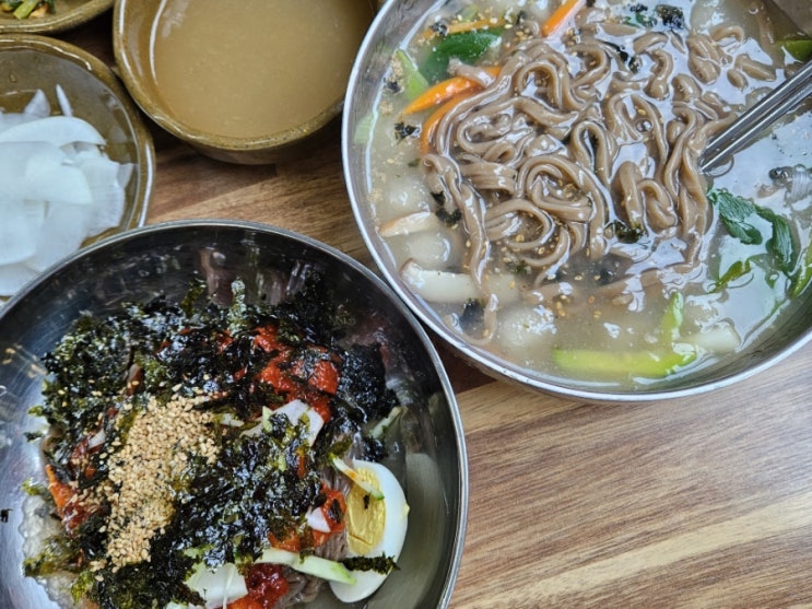  평택 소사벌 가성비 맛집 강릉해변메밀막국수 내돈내산 온메뉴도 맛있어