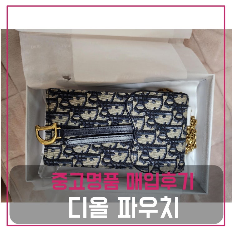  디올  새들 버티컬 파우치 매입
