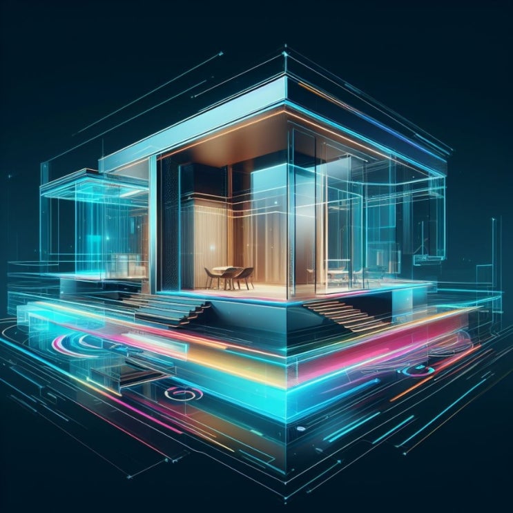  DALL-E(달리)를 이용한 이미지 생성사례 / futuristic concept house / 디지털콘텐츠큐레이터 황선웅
