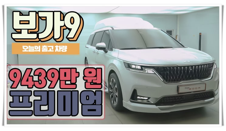  카니발 하이리무진 보가9 프리미엄, 센서블한 이너웨어 사업을 하고 계신 대표님의 선택