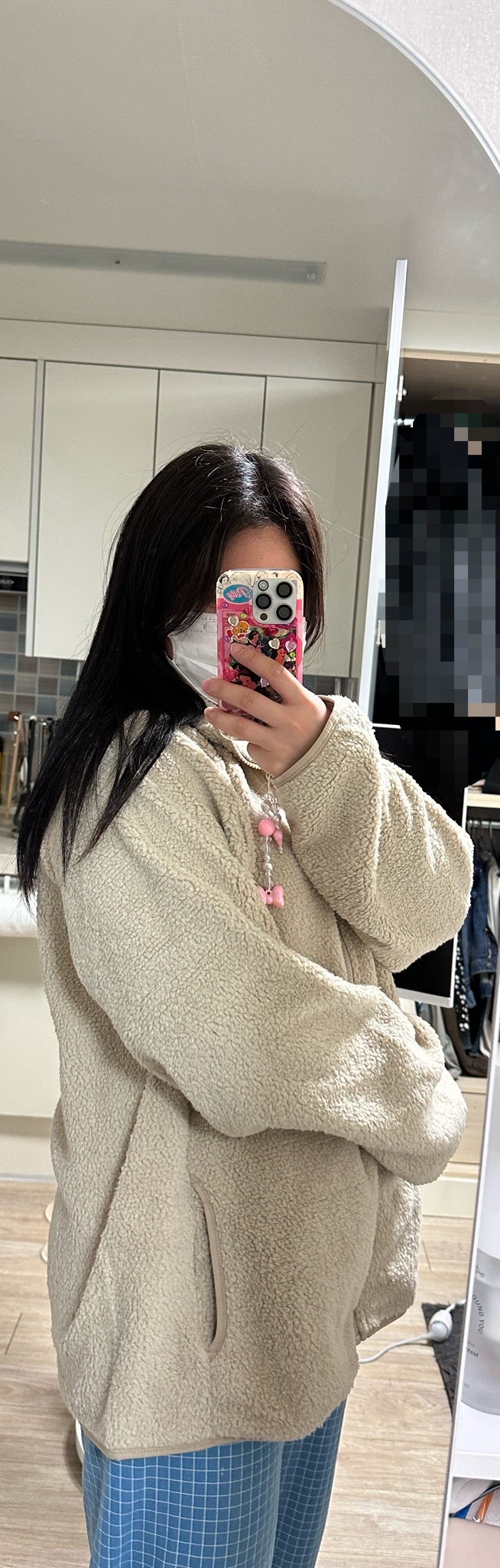  다이소 겨울신상 플리스집업 후기