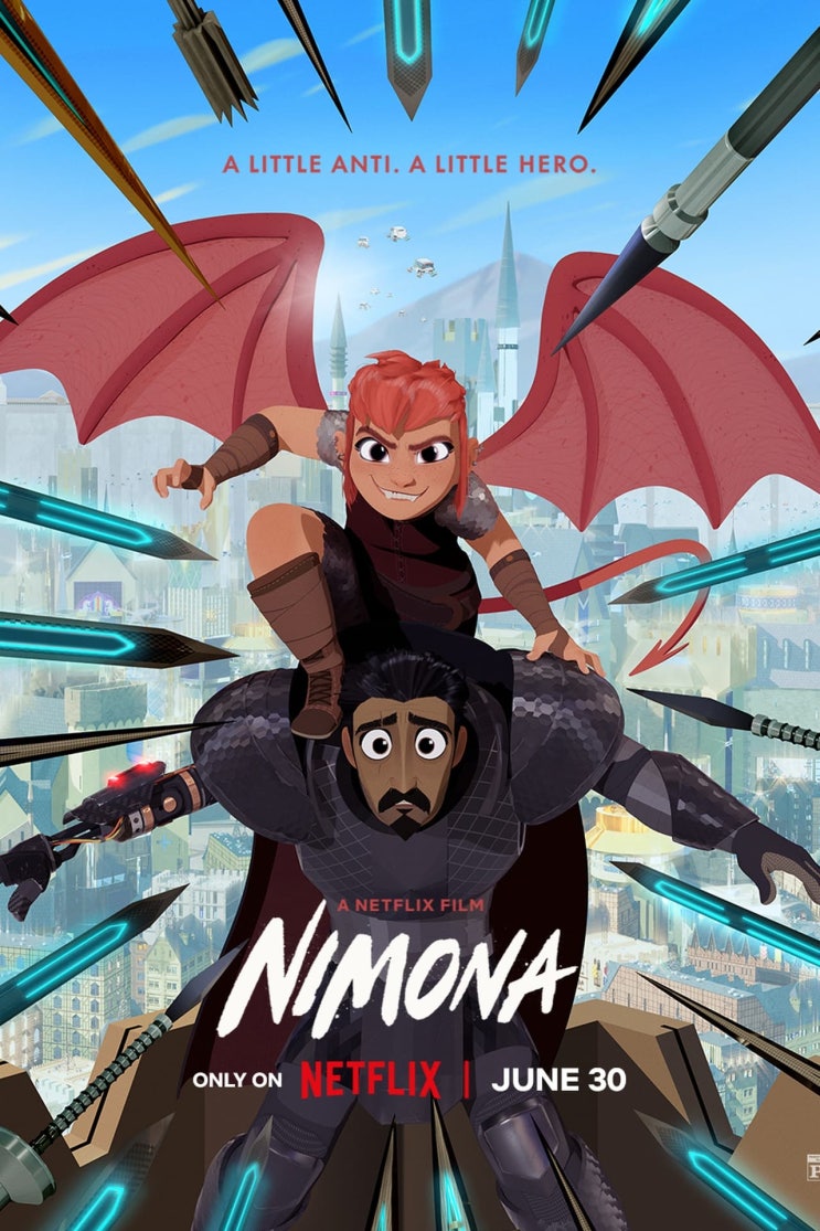  영화 니모나 Nimona 리뷰 후기 평점 줄거리 넷플릭스
