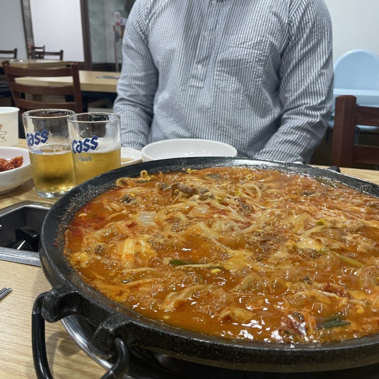  안산 고잔동맛집 곱전 얼큰한 곱창전골 전문점