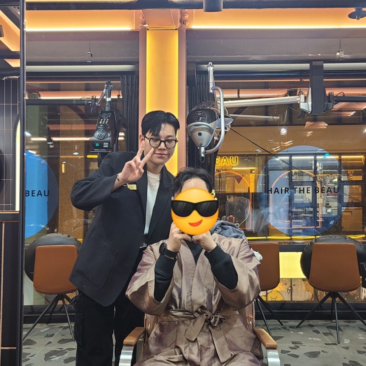  헤어스파가 서비스인 남성 가일펌 명동역 미용실 추천 : 헤어더뷰 명동점
