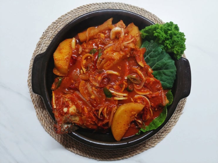  온평모다들엉 해조홍게간장 농어찜