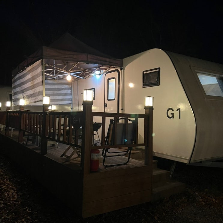  [경기/서울 근교] 수원 글램핑/카라반 ‘솔내음 캠핑장‘ 카라반 당일치기 후기c️