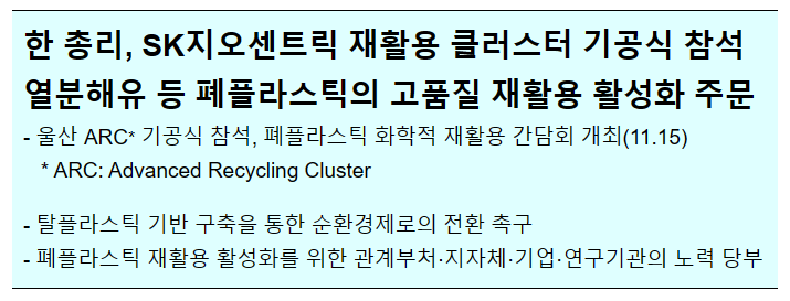 SK지오센트릭 울산 ARC 기공식 및 현장간담회 SK지오센트릭 울산 ARC 기공식 및 현장간담회