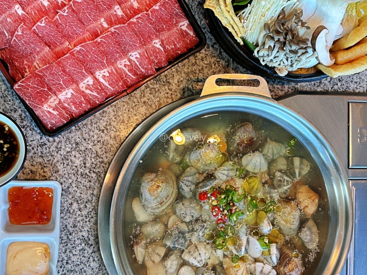  해운대 달맞이길 동백샤브샤브 오션뷰 맛집