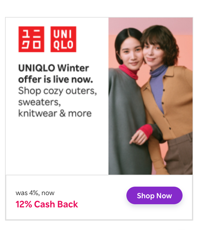  UNIQLO 돈 받으며 주문하세요. ️라쿠텐 캐나다 경유 12% 캐시백️ 지금 캐시백 너무 좋아요 
