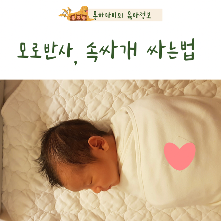 신생아 모로반사 언제까지 속싸개 싸는법 스와들업 정보