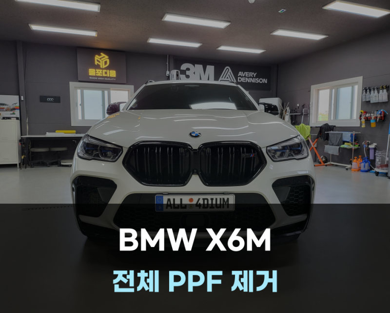 BMW G06 X6 M PPF 필름 제거 안전한 시공법과 주의사항 팁 방출 / [올포디움 천안아산 본점]