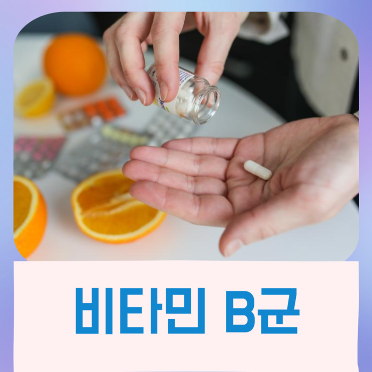  비타민 B군 음식 역할 부족증상