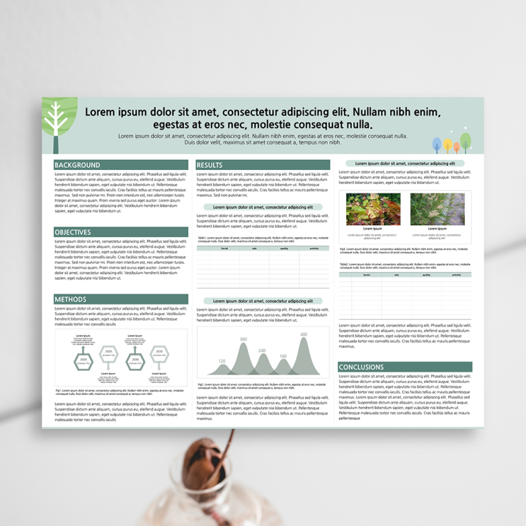 학술 논문 포스터 ppt 양식 -가로형태 120cmx90cm