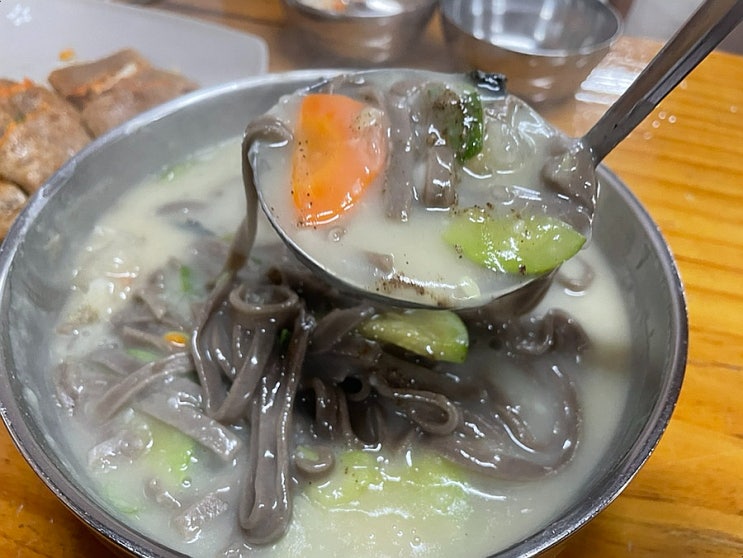  춘천 옹심이 칼국수 맛집 눈물나는맛 풍물옹심이칼국수