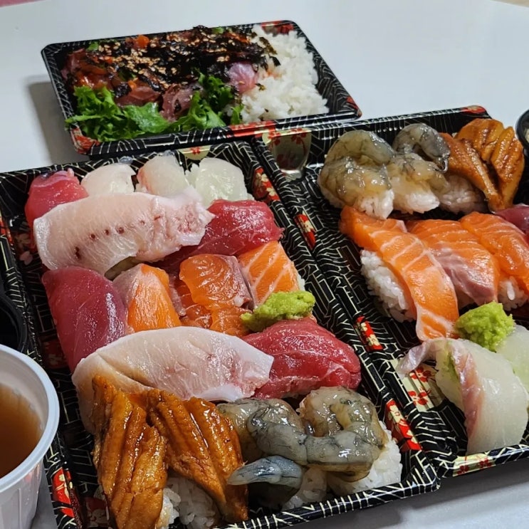  용산 초밥 맛집 기차길옆초밥 포장해서 먹었는데도 맛도리