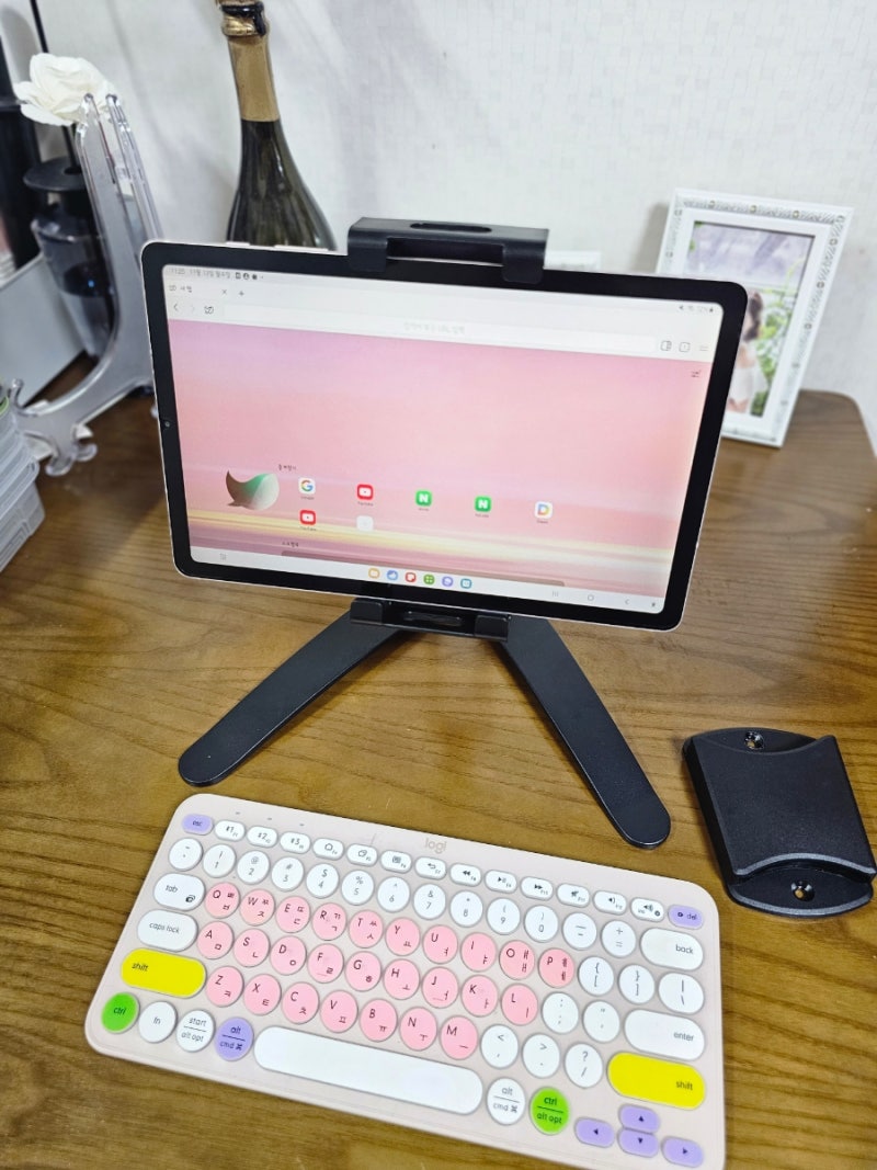 휴대용 모니터 거치대 제우스랩 태블릿 실생활 사용후기