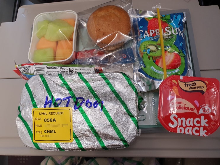 괌 여행 대한항공 특별 기내식 키즈밀 키즈 기내식 글루텐 제한식 일반 기내식 비교 후기