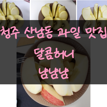  청주 산남동과일 달콤허니 사과 키위 제철과일 맛있었어요