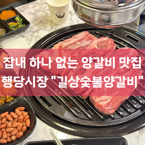  [행당맛집/왕십리맛집] 구워줘서 더 맛있는 양갈비맛집 "길상참숯양갈비“