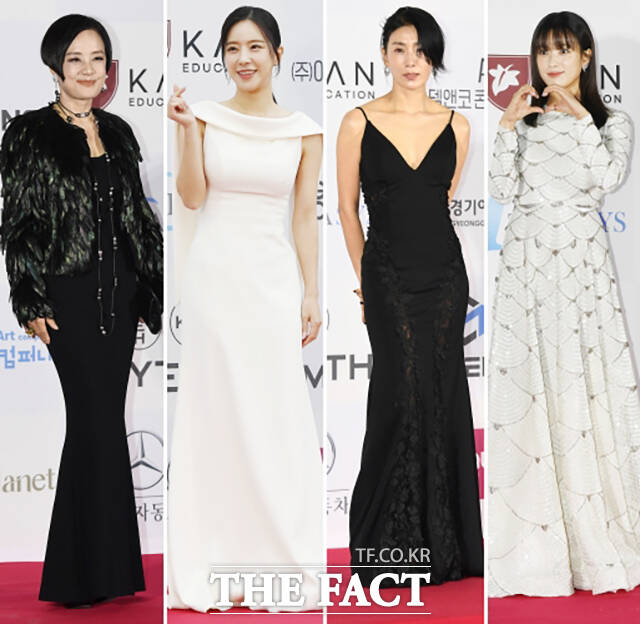 대종상 여배우들의 레드카펫, '블랙&화이트' 드레스 코드 대종상 여배우들의 레드카펫, '블랙&화이트' 드레스 코드