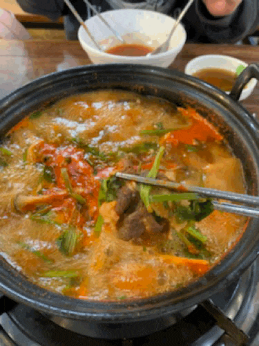  [잠실] 신천 샤브 칼국수 : 얼큰 샤브 + 칼국수 + 볶음밥 / 마 이것이 K 코스요리다!