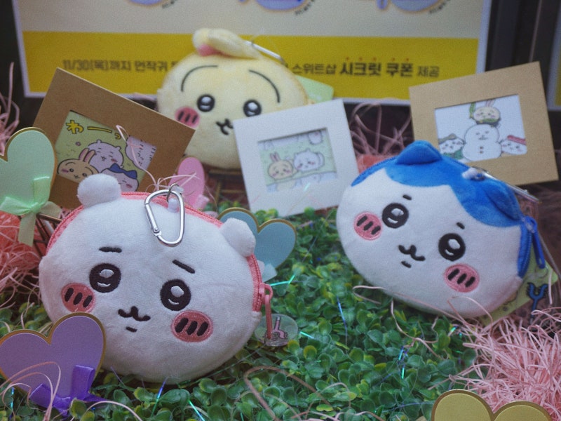 롯데시네마 먼작귀 동전지갑 파우치 치이카와 - 실물, 구매방법, 가격