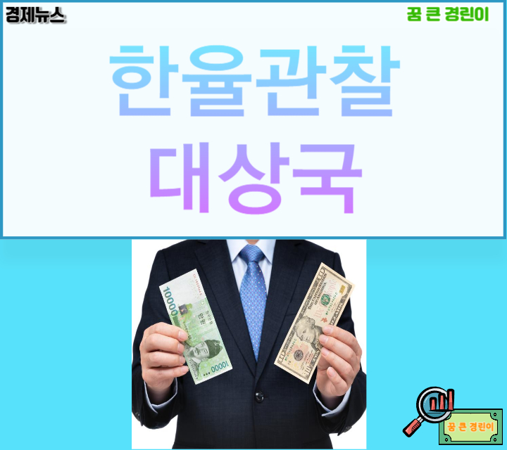 <b>환율 관찰</b>대상국 <b>한국</b> 제외 근황