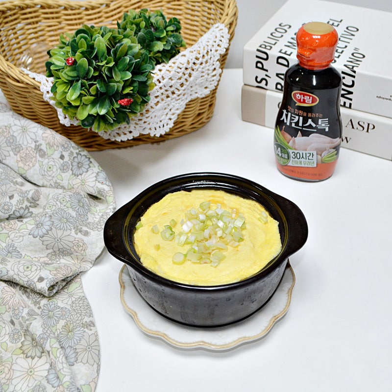 하림 치킨스톡 사용법 달걀찜 만드는법 뚝배기 계란찜 만들기
