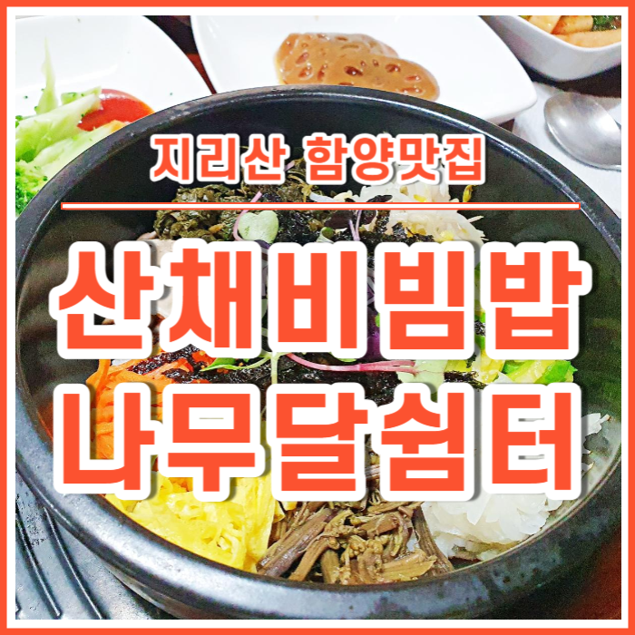  [지리산맛집] 함양 상림 인근의 산채비빔밥 맛집인 나무달쉼터에 다녀온 후기