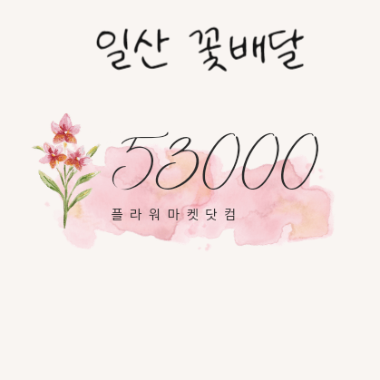  [일산장례식장] 일산복음병원장례식장 최저가화환 가격은? 53000원 입니다