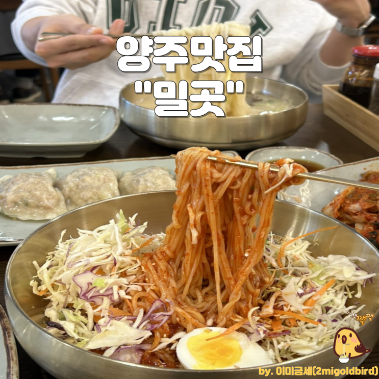 양주 칼국수,비빔국수 맛집 바로 그곳!!::[밀곳].. (feat. 수제만두)