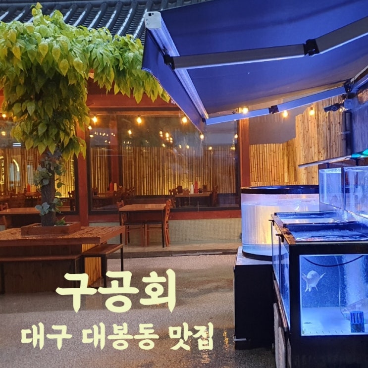  구공회 대봉동 맛집의 신선한 회요리