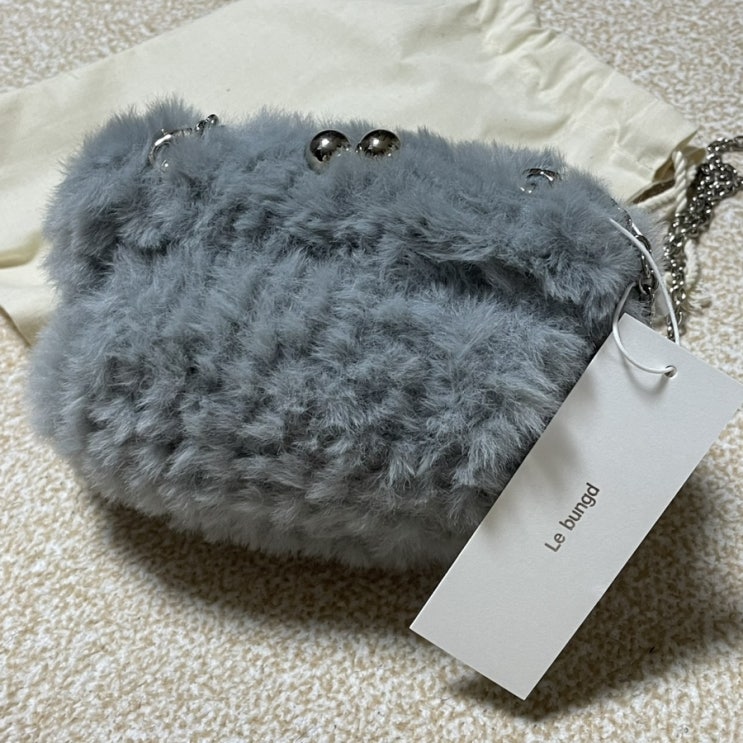  르벙드 머플백(muffle bag) 겨울 퍼 미니백 후기!