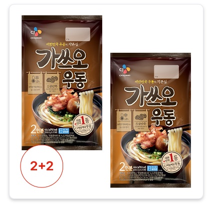  [2+2] 가쓰오우동 2인분 466.6g