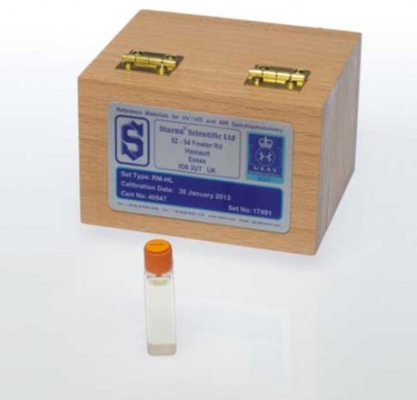  RM-HL  Holmium oxide liquid cell /  분광광도계240-650 nm에자외선과 가시광선 영역 파장 보정 / 검교정 필터 셀 / Starna 스타나