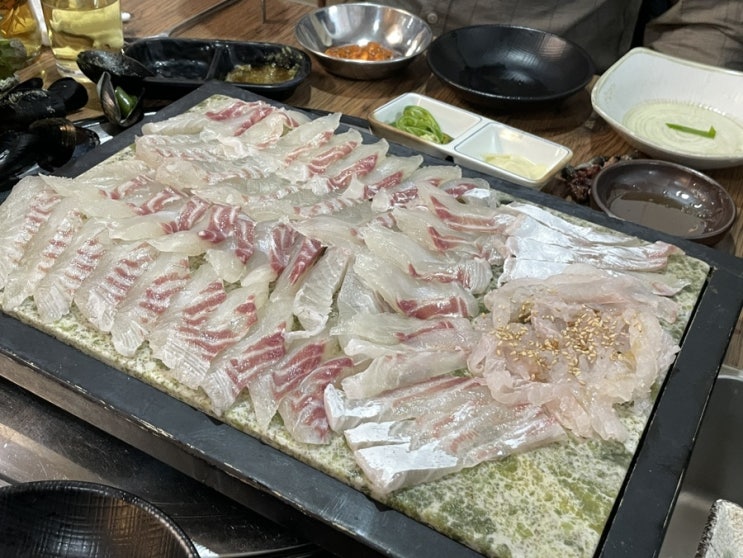  순천회맛집) 어장관리 메뉴 가격 내돈내산후기 (feat.참돔, 메뉴판)