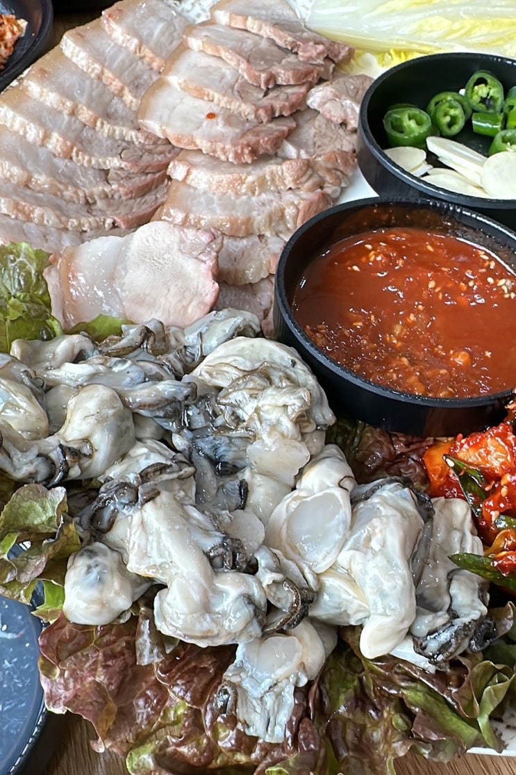 <b>청주</b> 죽림동맛집 쌀쌀한 <b>날씨</b>엔 굴보쌈... 