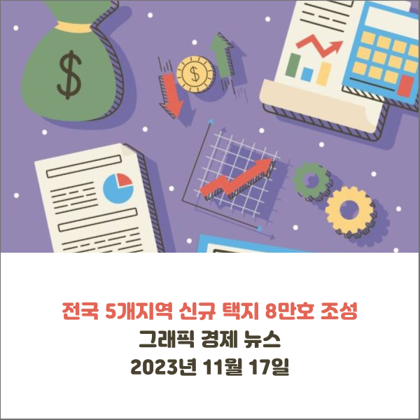  전국 5개지역 신규 택지 8만호 조성 그래픽 경제 뉴스 2023년 11월 17일