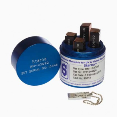  Metal On Quartz Filters for UV Visible / (250nm~850nm) 흡광도 척도 검정 / RM-5Q 외 / Starna 스타나 UV 검교정 석영 필터