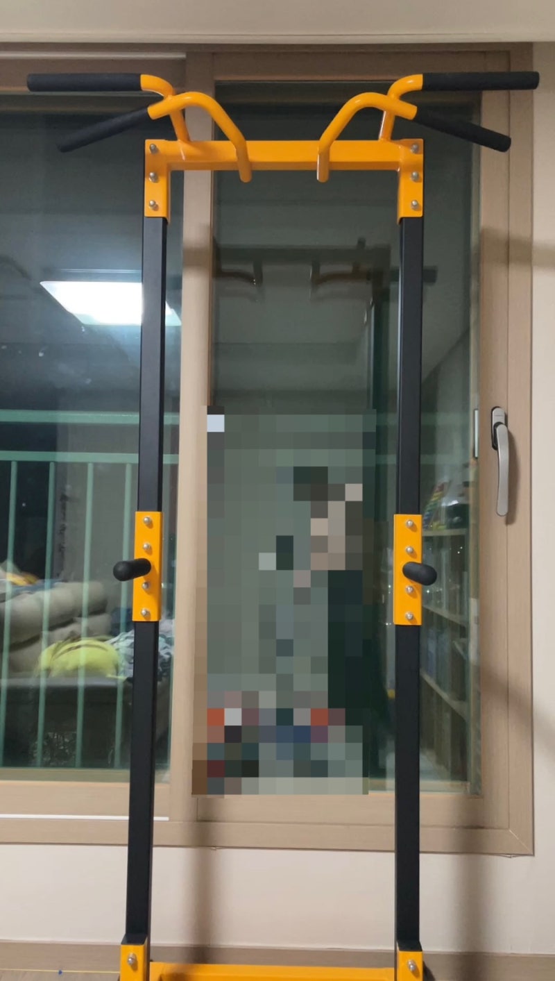 재미어트 힘콩 철봉 치닝디핑