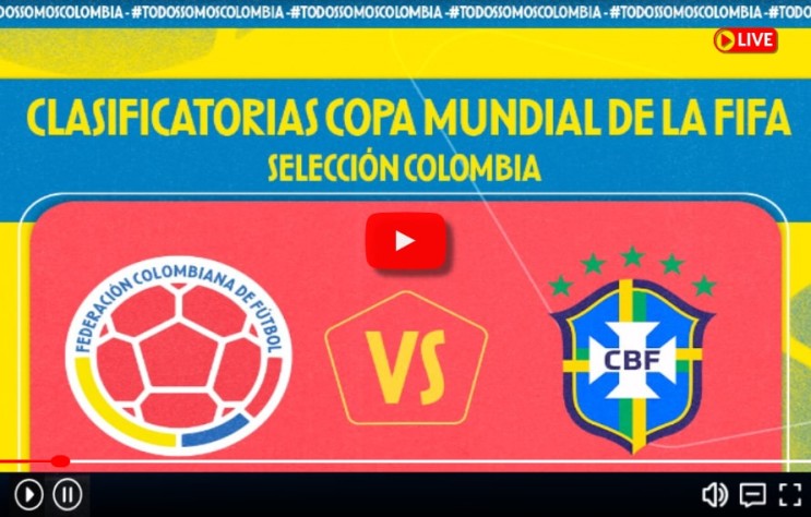 콜롬비아 <b>브라질 축구</b> 중계 2026 북중미 월드컵 남미 예선... 