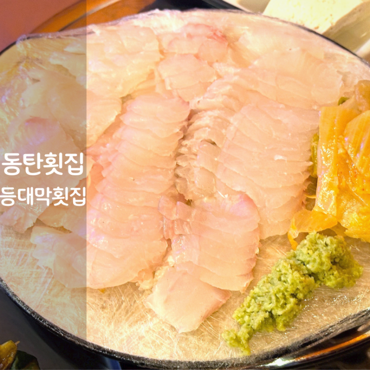  동탄2 횟집 등대막횟집 동탄역 광어회 맛집