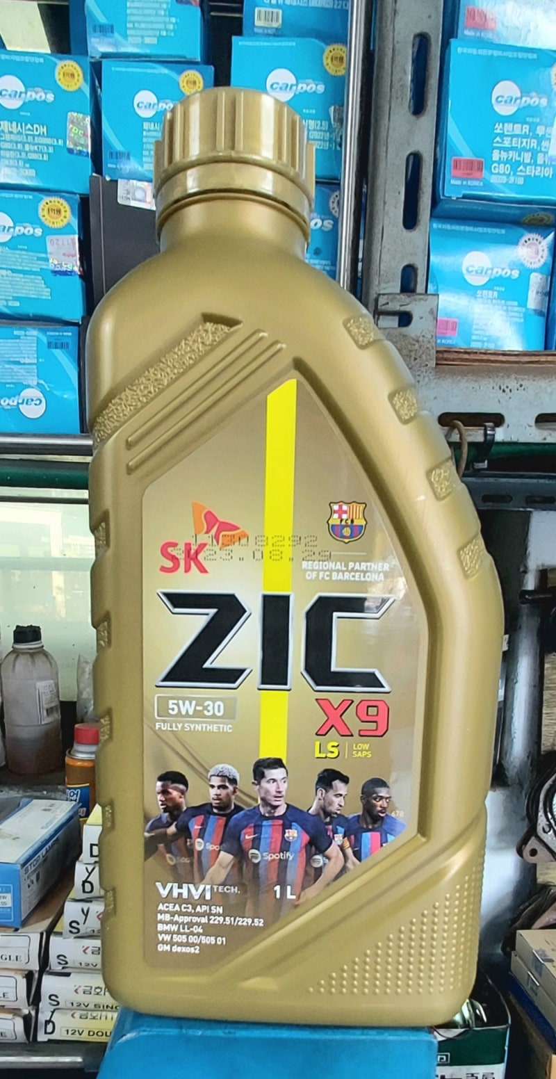 지크x9 5w30/지크w9 엔진오일 점도 알아보기