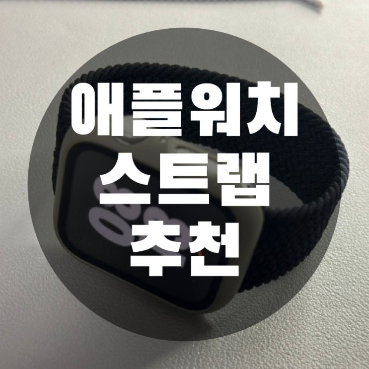  애플워치 스트랩 추천 모할랩 솔로루프 44mm