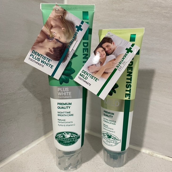 덴티스테 치약 플러스화이트 신제품 기존 치약과 비교 - 탁월한 입냄새 제거